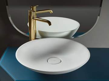 FORMA - Countertop round Solid Surface washbasin by INBANI - view 2