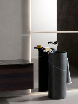 GIRO - Freestanding round marble washbasin by INBANI - view 3