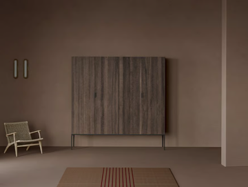 GRATE - Oak bathroom cabinet with doors by INBANI - view 2