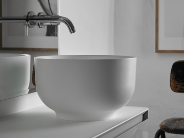 ORIGIN - Countertop round Solid Surface washbasin by INBANI - view 2