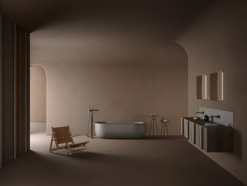 PARAL - Double wall-mounted wooden vanity unit with integrated washbasin by INBANI - view 3