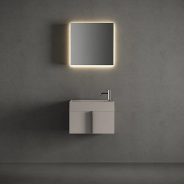 PARAL - Countertop rectangular Solid Surface handrinse basin by INBANI - view 3