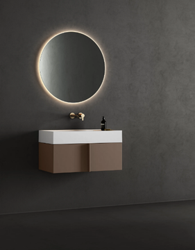 PARAL - Countertop rectangular Solid Surface washbasin by INBANI - view 3