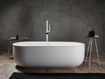 PRIME - Freestanding oval Solid Surface bathtub by INBANI - view 2