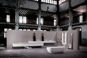 STRATO A - Wall-mounted wooden vanity unit with drawers by INBANI - view 3