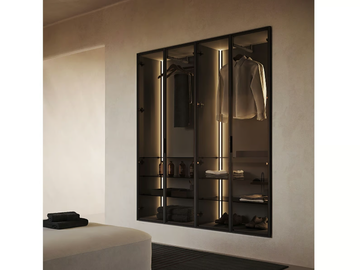 STRATO - Built-in wooden bathroom cabinet with doors by INBANI - view 3