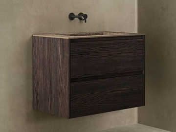 STRATO V - Wooden vanity unit with marble top and drawers by INBANI - view 2