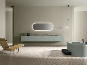EASE - Wall-mounted vanity unit with drawers by INBANI - view 2