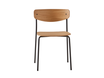 LEA - Stackable wood veneer chair open back by INCLASS - view 2