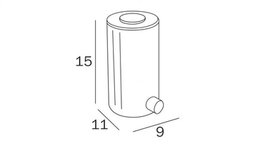 AV567A - Wall-mounted metal Soap dispenser by INDA® - view 3