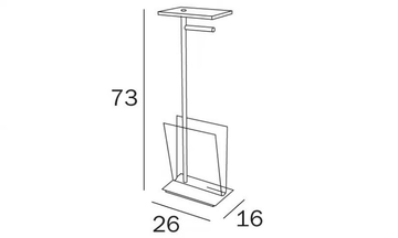 AVENUE - Magazine rack / toilet roll holder by INDA® - view 3
