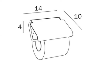 EXPORT - Stainless steel toilet roll holder by INDA® - view 3