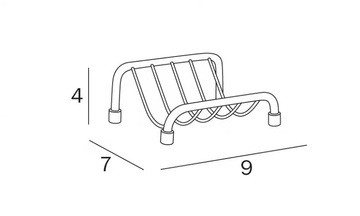 A05090 - Countertop soap dish by INDA® - view 3
