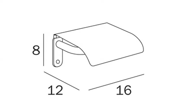 EGO - Toilet roll holder with cover by INDA® - view 3