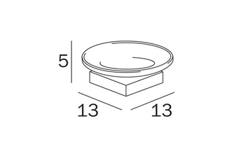 LOGIC - Countertop satin glass soap dish by INDA® - view 3