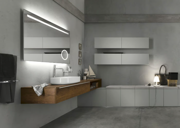 PROGETTO - Composition 1 - Sectional bathroom cabinet by INDA® - view 3