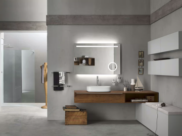 PROGETTO - Composition 1 - Sectional bathroom cabinet by INDA® - view 2