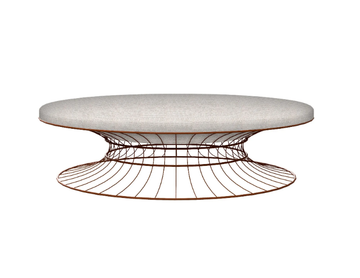 BOLONIA - Round garden pouf by ISIMAR - view 3
