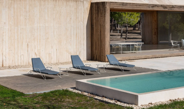 MITJORN - Stackable fabric sun lounger with armrests by ISIMAR - view 3