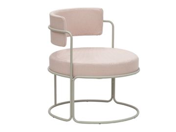 PARADISO - Garden upholstered powder coated steel easy chair with armrests by ISIMAR - view 2