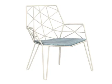 MITJORN - Steel garden armchair with armrests by ISIMAR - view 2