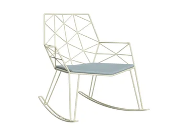 MITJORN - Rocking steel garden armchair by ISIMAR - view 2