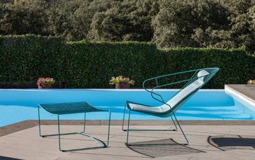 BOLONIA - Rectangular steel garden footstool by ISIMAR - view 3