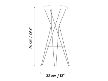 CAPRI - Steel stool with integrated cushion by ISIMAR - view 3