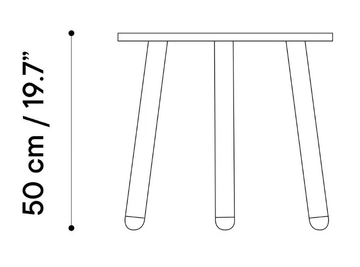 CORSICA - Powder coated steel garden side table by ISIMAR - view 3