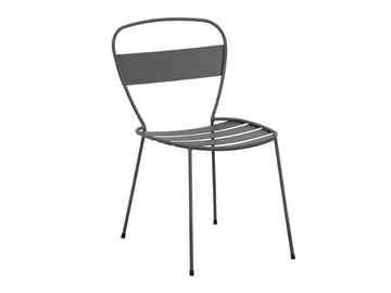 SEDNA - Powder coated steel garden chair by ISIMAR - view 3