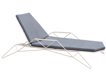 MITJORN - Stackable fabric sun lounger with armrests by ISIMAR - view 2