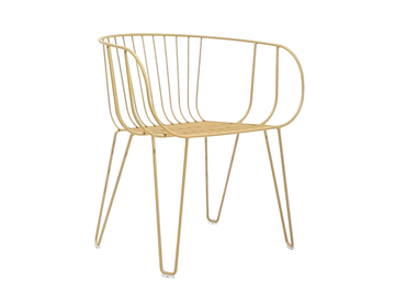 OLIVO - Galvanized steel garden chair with armrests by ISIMAR - view 2