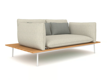 VAIL 91296L - 2 seater Sunbrella® fabric garden sofa by IVINI - view 2