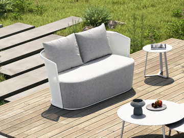 BOLERO 91229L - 2 seater fabric garden sofa by IVINI - view 2