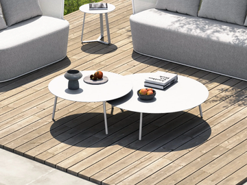 BOLERO 93238I/93298II - Round low aluminium garden side table by IVINI - view 2