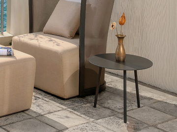BOLERO 93298 - Round aluminium garden side table by IVINI - view 2