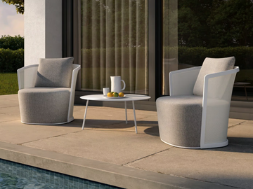 BOLERO 91229 - Fabric garden armchair by IVINI - view 2