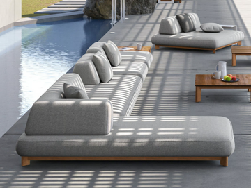 CALA - Modular Sunbrella® fabric garden sofa by IVINI - view 2