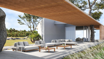 CALA - Modular Sunbrella® fabric garden sofa by IVINI - view 3