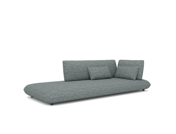 OZE 91338S-L/91338S-R - Upholstered Sunbrella® fabric garden daybed by IVINI - view 3