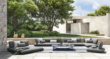 OZE - Modular Sunbrella® fabric garden sofa by IVINI - view 3