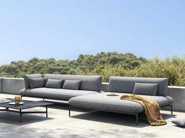 OZE - Modular Sunbrella® fabric garden sofa by IVINI - view 2