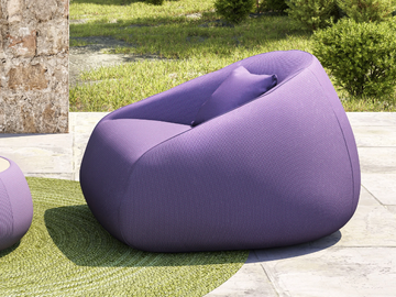 VIGO 91326/91326S - Sunbrella® fabric garden armchair with armrests by IVINI - view 2