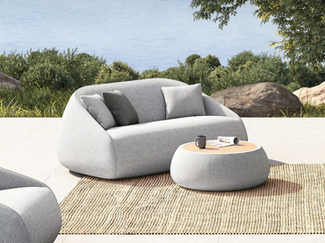 VIGO 91326L - 2 seater Sunbrella® fabric garden sofa by IVINI - view 2
