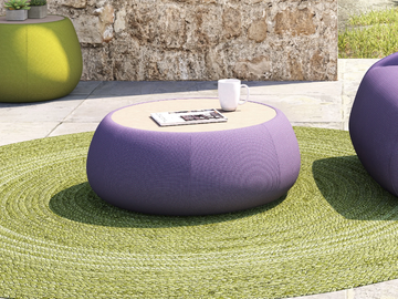 VIGO 93326I/95326II - Low HPL and Sunbrella® fabric garden side table by IVINI - view 2