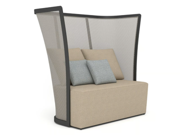 BOLERO 91227L - 2 seater high-back fabric garden sofa by IVINI - view 2