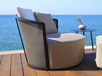 BOLERO 91259 - Fabric garden armchair by IVINI - view 2