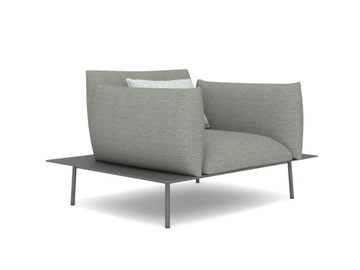 KONA 91290 - Fabric garden armchair with armrests by IVINI - view 2