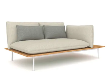 VAIL 91296L-L - 2 seater Sunbrella® fabric garden sofa by IVINI - view 2