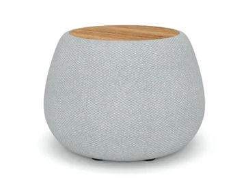 VIGO 93326 - Round HPL and Sunbrella® fabric garden side table by IVINI - view 2